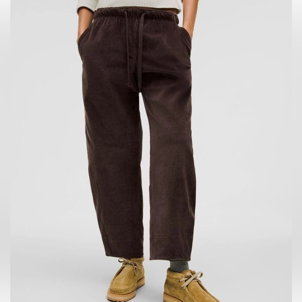 Lululemon Corduroy Relaxed Mid-Rise Pull-On Pants bottoms